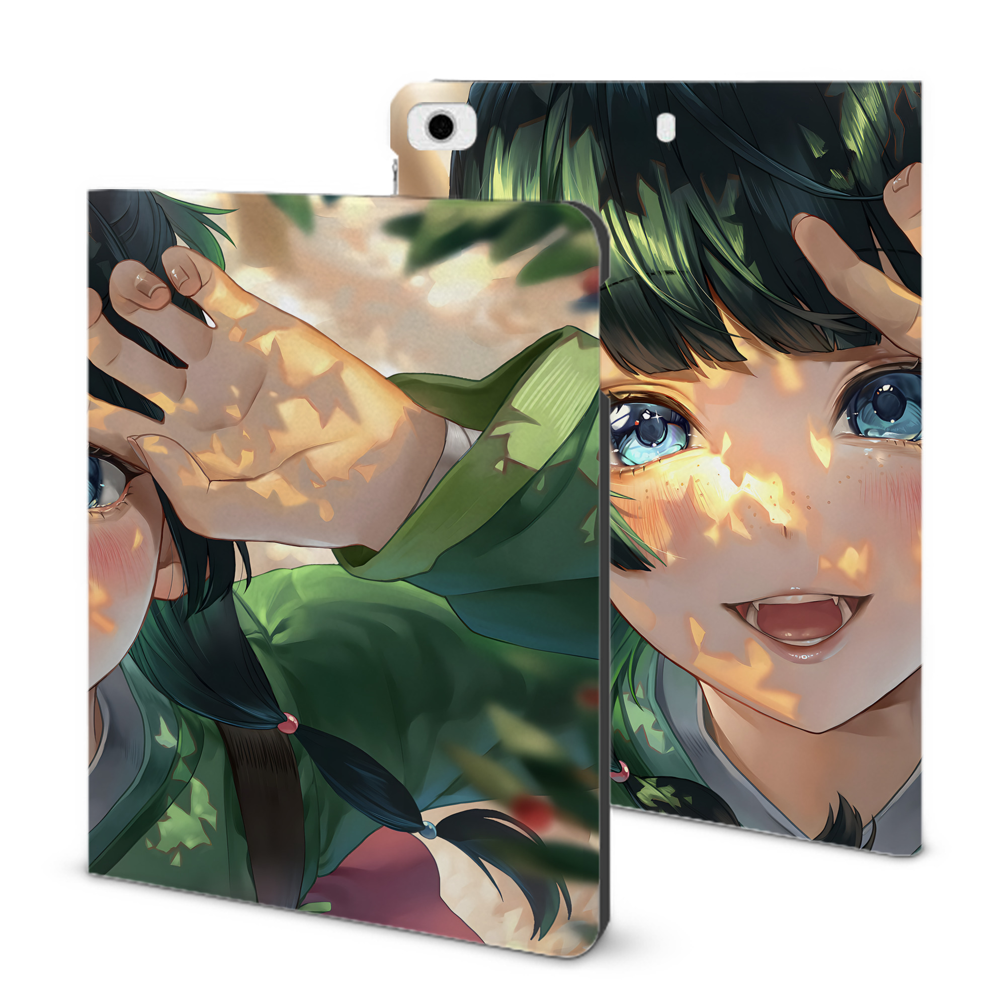 （画像用） 薬屋のひとりごと The Apothecary Diaries IPad ケース ブック型 PUレザー TPU 耐衝撃 軽量 薄型 ペン収納なし 全面保護 IPad 各モデル対応